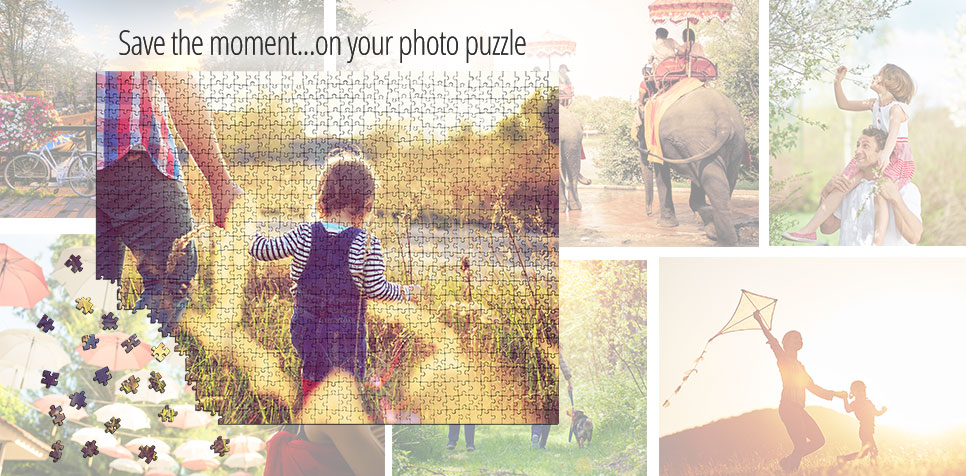 Save the moment on a photo puzzle