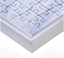 Puzzle frame for photo puzzle; Detailed view corner