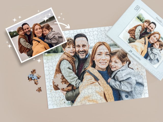 Personalised Jigsaw AI Art - Watercolour
