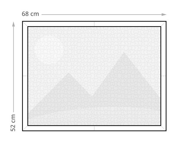 Size of the puzzle frame
