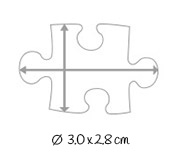Size of the puzzle pieces