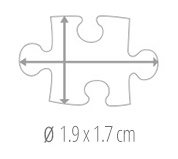 Size of the pieces - photo puzzle 2000 pieces