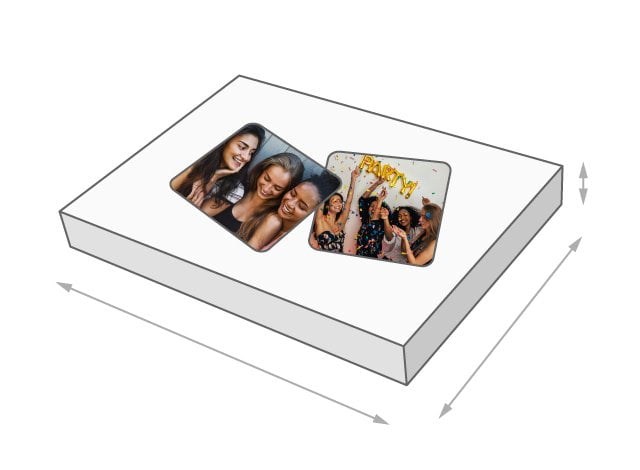 Dimensions of the puzzle box - Photo memory game