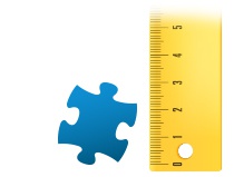 Size ratio puzzle piece photo puzzle 200 pieces