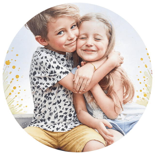 Personalised Jigsaw AI Art - Watercolour